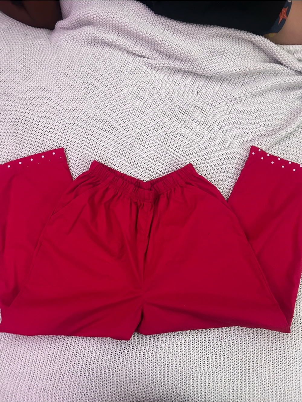Blair hot pink Wide-Leg women’s ' Jogger Pants with polka dot Detail